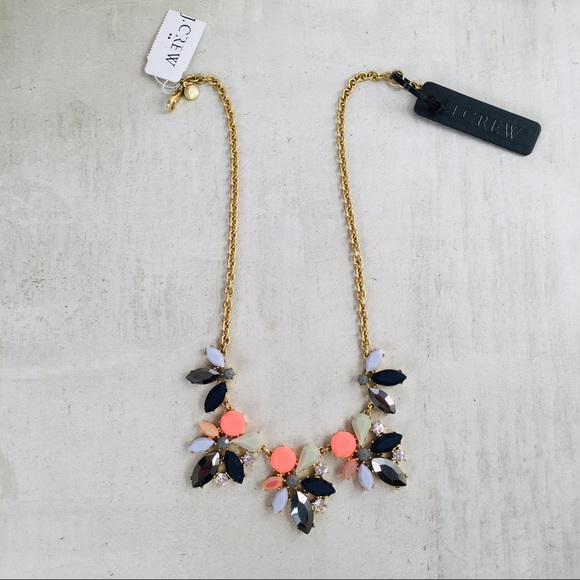 J. CREW Asymmetrical Clusters Statement Necklace - Picture 6 of 8